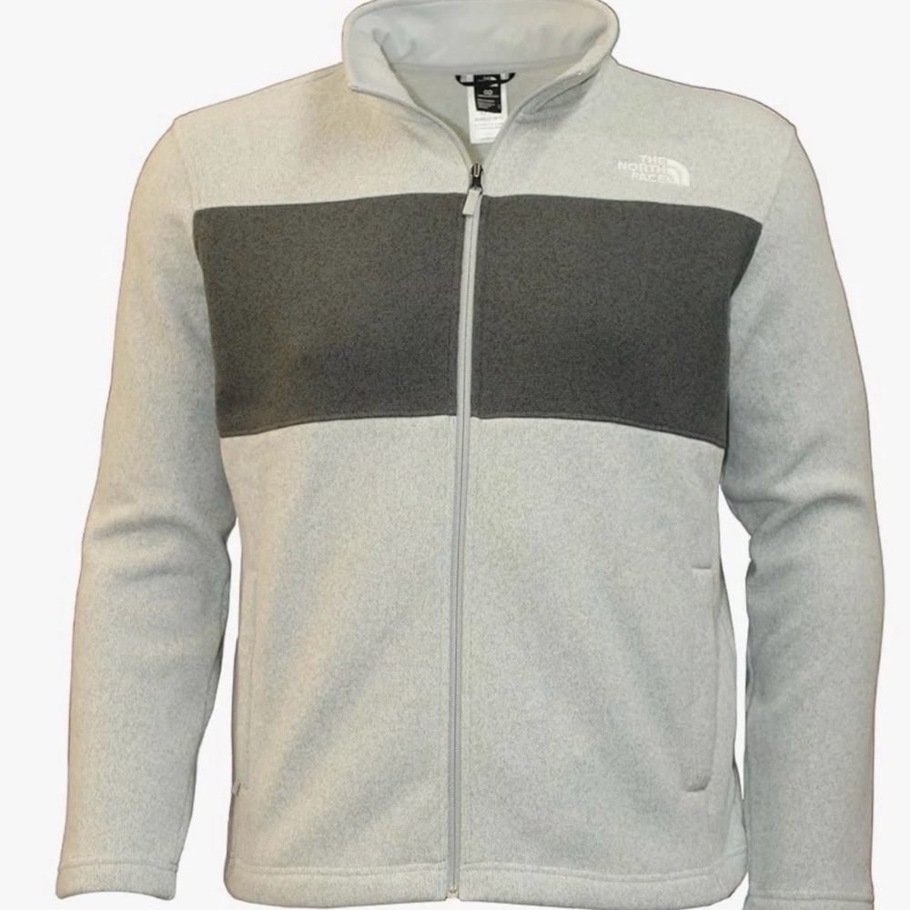 The North Face Gray Full-Zip Fleece